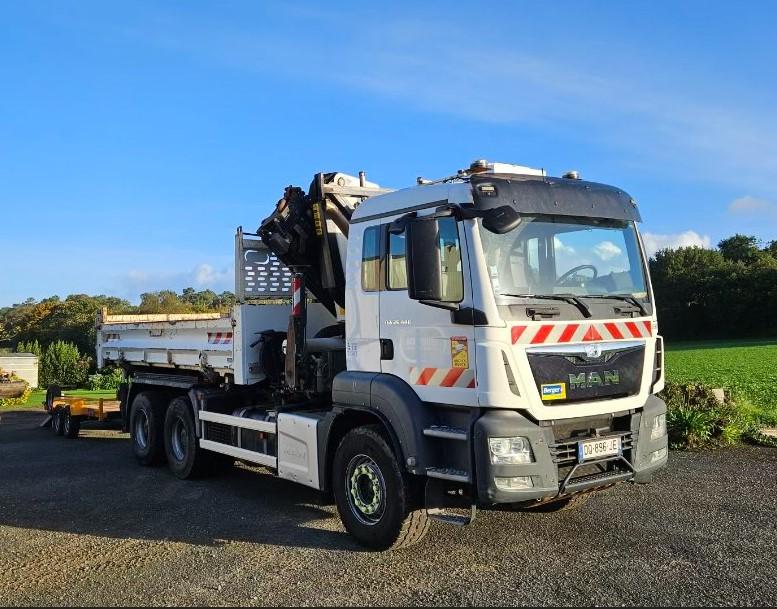 Camion benne grue 6x4 bibenne 26T | image 5