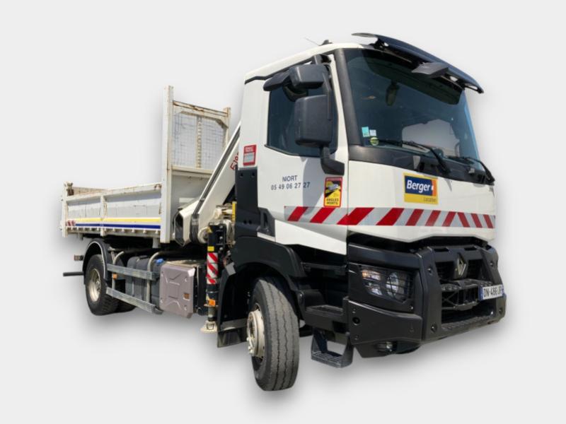 Camion bibenne-grue 4x2 19 tonnes